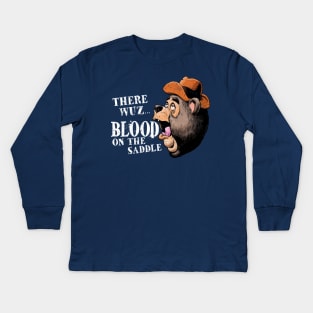 Country Bear Jamboree - Blood On The Saddle Kids Long Sleeve T-Shirt